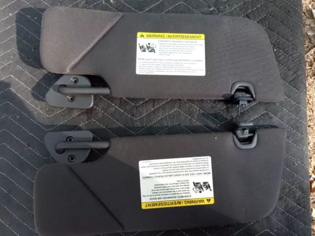 2005 - 2011 Ford Mustang GT Sun Visor Set Black