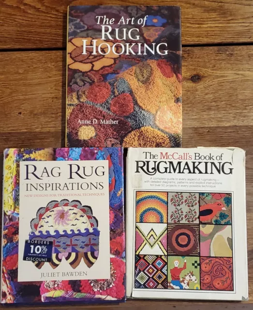 Rag Rug Inspiration, El arte de enganchar alfombras, teñido patrones de fabricación de alfombras de McCall's