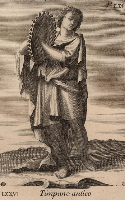 ALTES TYMPANON - Bonanni - Westerhout - Kupferstich 1716