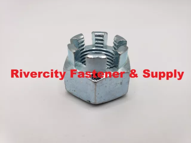 (10) M16-1.5 Slotted Hex Castle Nut 16mm Fine Thread nuts M16x1.5 Nut 16mm x 1.5