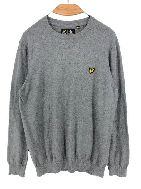 Lyle & Scott Uomo Cotone Lana Merino Pullover Maglione Taglia 2XL