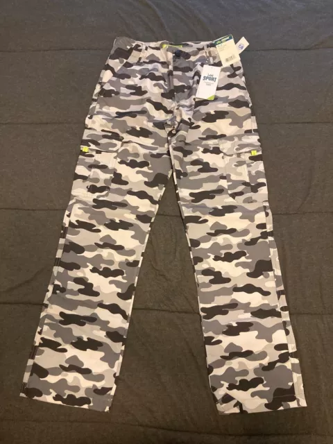 Lee Sport performance gray camouflage  Cargo pants unisex kids size 16r