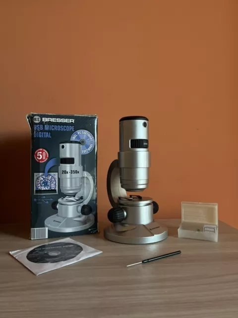 Microscopio Digitale Bresser con software Usb 20x-350x come nuovo PC computer
