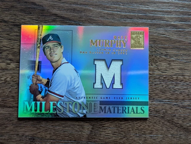 2002 Topps Tribute Dale Murphy Game Jersey Milestone Materials Atlanta Braves 2002 Topps Tribute Dale Murphy Game Jersey Milestone Materials Atlanta Braves