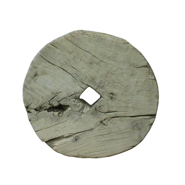 Rustic Raw Wood Round Thick Plank Display Board ws755S