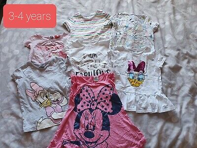 Le Ragazze Estate T-shirt Bundle 3-4 anni Minnie Mouse DAISY DUCK