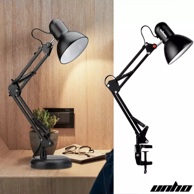 Flexible Multi-Joint Arm LED Daylight Desk Lamp Table Desktop Mount Clamp Light