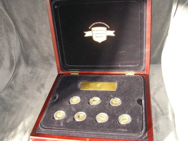 7 Goldmünzen Set Weltwunder der Antike 2005 999 Gold mit Zertifikat 1/25 oz 8,7g