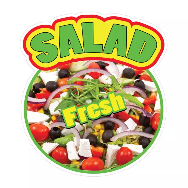 Food Truck Decals Salad Fresh Restaurant & Food Concession Concession Sign Green