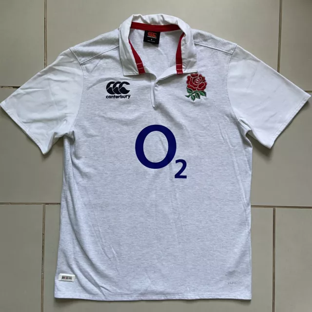 England Rugby Union S/S Canterbury Vapodri O2 Shirt 2016-17 (Small, World Cup)