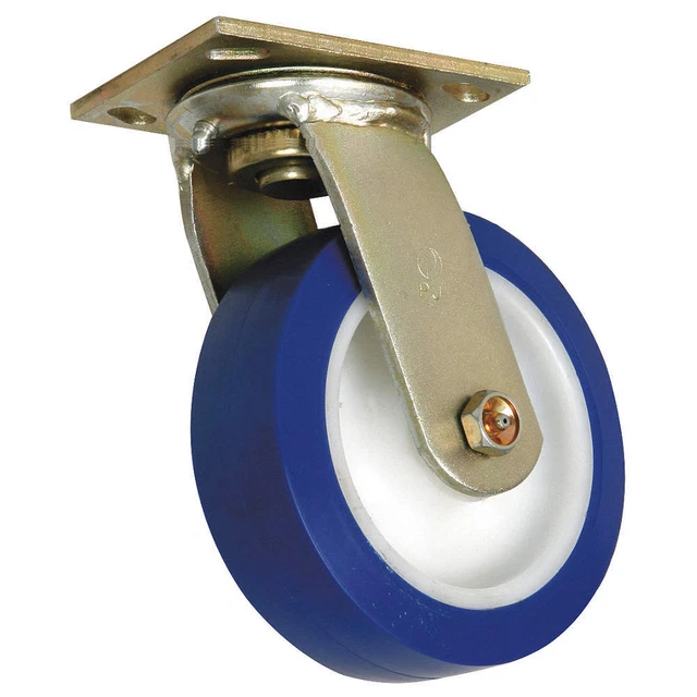 GRAINGER APPROVED 1NUW7 Standard Plate Caster,Swivel,600 lb.