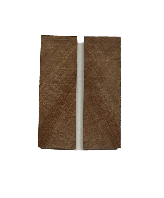 "Cuchillo de madera de corte transversal Sapele libro en blanco a juego 5"" x 1-1/2"" x 3/8"