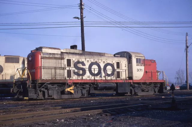 Original Slide SOO LINE RS3 #371 - N Fond Du Lac WI 1973