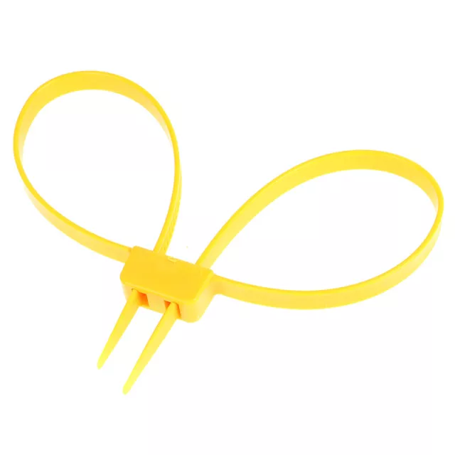 1Pc Disposable Double Flex Plastic Cable Tie Zip Restraints Nylon Binding Tape