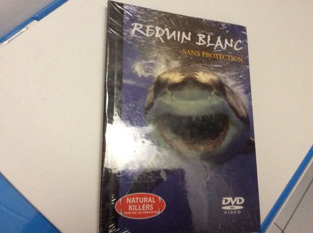 DVD DOCUMENTAIRE animaux natural killers 32 requin blanc sans protection   NEUF