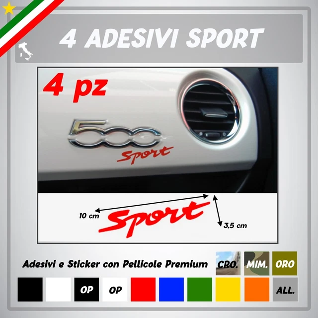 Fiat Logo Aufkleber Rot - 48 Mm Durchmesser | Offizielles Zubehör