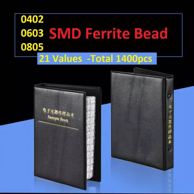 0402 0603 0805 Mix SMD Ferrite Bead Samples Book Assorted Kits Component