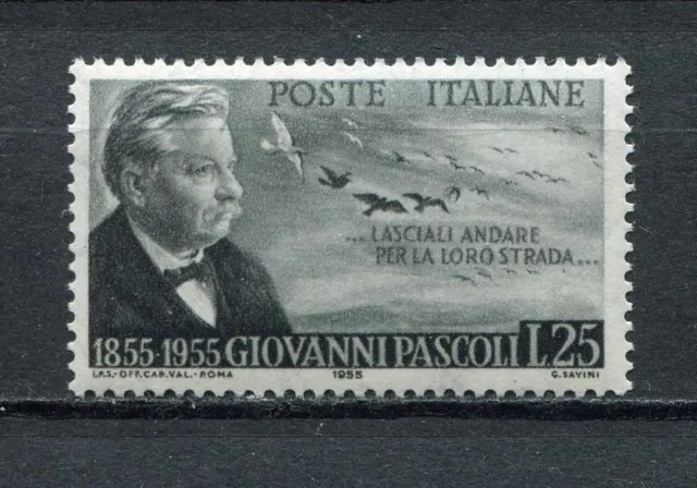 s6753) ITALIA-ITALY REP. 1955 MNH**  Pascoli 1v