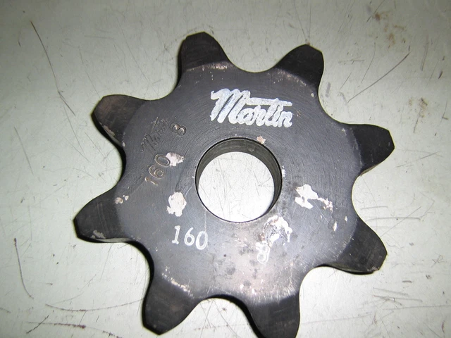 Sprocket 160 Roller chain 8 teeth 1-1/2" plain bore 160 8  Martin