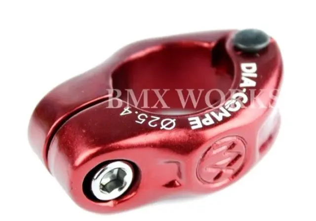Genuine Dia-Compe MX1500N 25.4mm Seat Clamp Red - Old School BMX Style