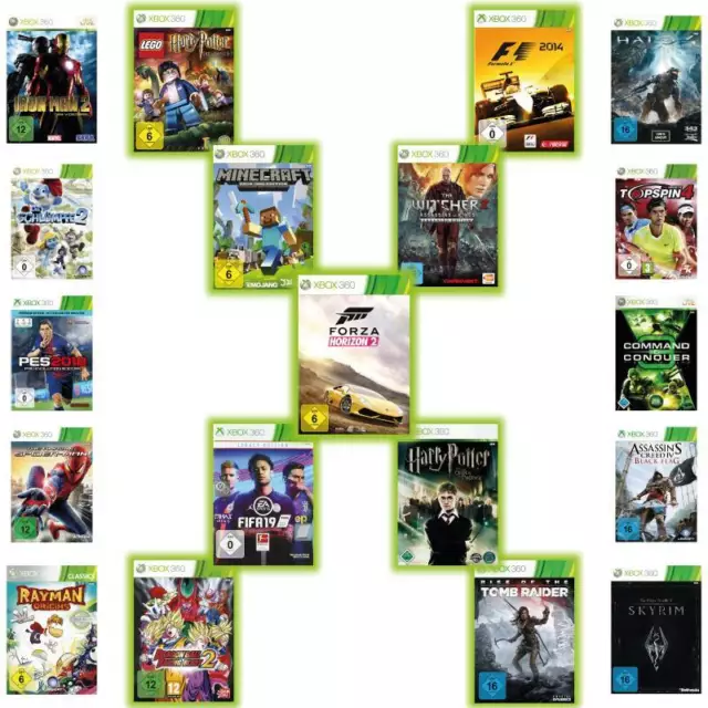 Xbox 360 Spiele AUSWAHL - Minecraft - Forza Horizon 2 - Lego Harry Potter - Fifa