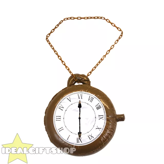 Inflatable Clock Party Supplies Blow Up Pocket Watch Fancy Dress Prop Decoration
