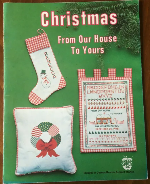 Christmas from our house to yours CROSS STITCH CHART booklet 26 designs sampler