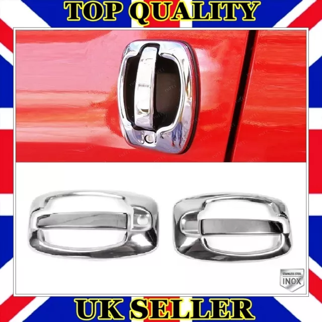 Chrome Door Handle Cover SET 4 pcs 2 doors S.STEEL For Fiat DUCATO 2006-UP