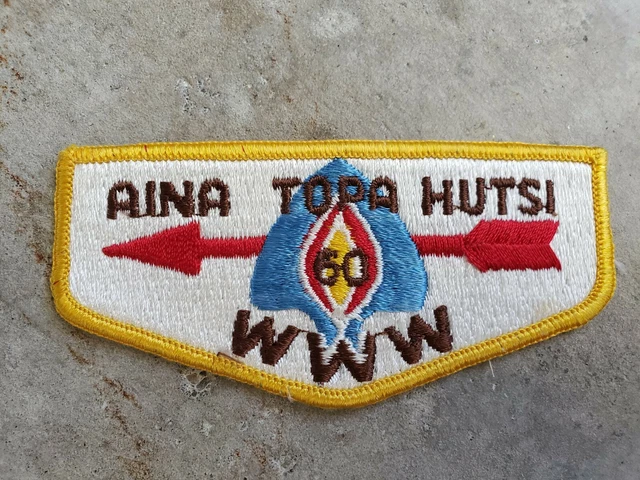 Aina Topa Hutsi Lodge 60 Order of the Arrow OA Flap