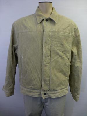 mens KENNETH COLE Reaction tan corduroy fleece lined winter Coat jacket sz XL