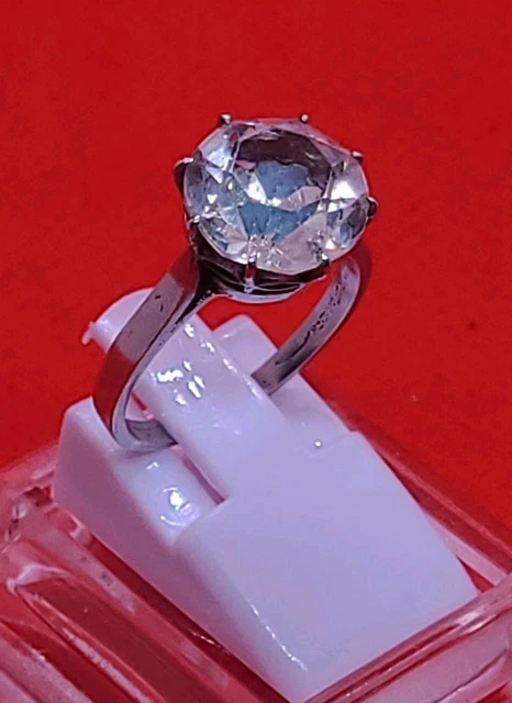 Bague En Argent Massif 925 - Taille 54 - Style Vintage - Occasion