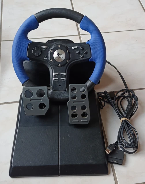 Volant + Pédalier Interact V3 Pour PS1 - Fonctionnel, Avec Notice