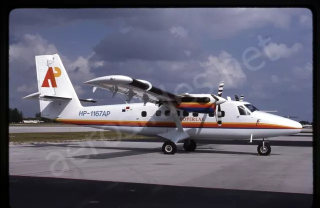 Aeroperlas De Havilland Canada DHC-6 HP-1167AP Nov 90 Kodachrome Slide/Dia A11
