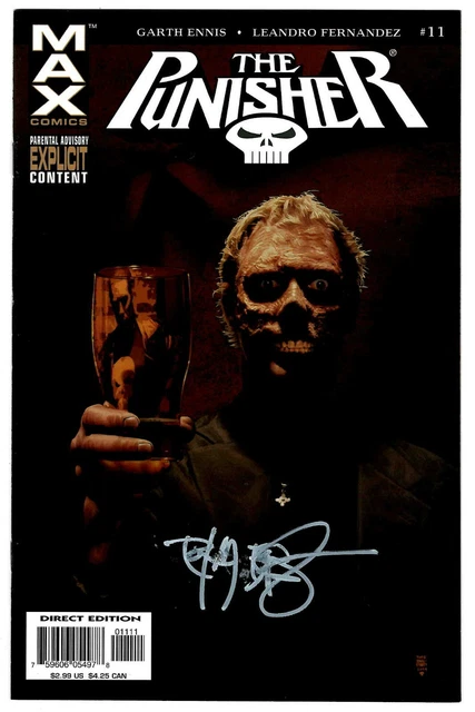 Punisher #11 MAX VF Signed w/COA Tim Bradstreet Marvel Comics 2004
