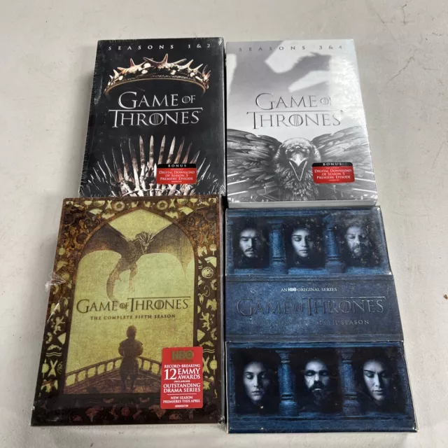 Game of Thrones DVD LOT Season 1-6 complete series 1, 2, 3, 4, 5, & 6 New/Sealed