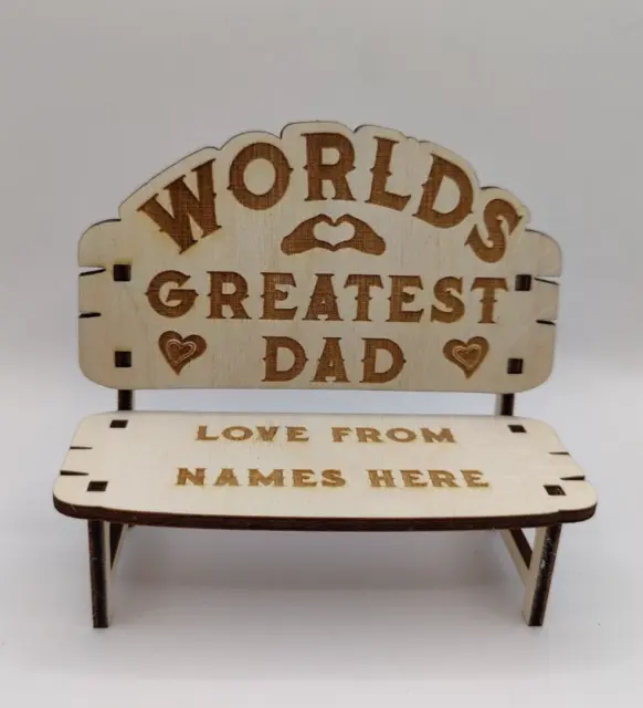 Worlds greatest dad bench Fathers day gift