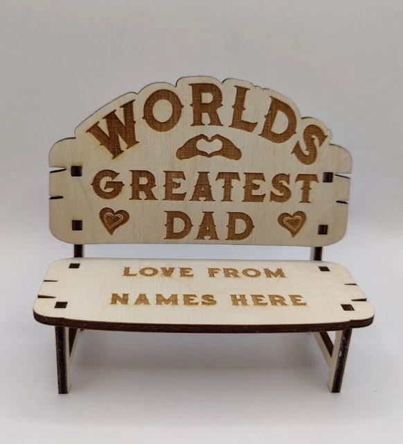 Worlds greatest dad bench Fathers day gift