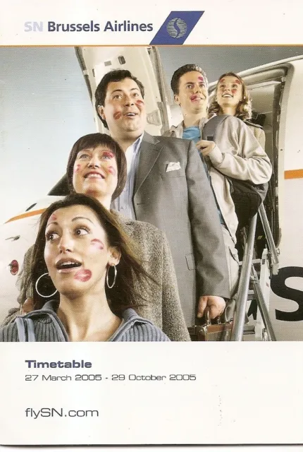 Airline Timetable - SN Brussels - 27/03/05 - S