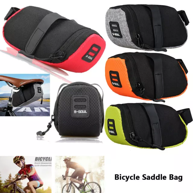 Bike Bicycle Saddle Bag Under Seat Waterproof Storage Tail Pouch Cycling Bags UK