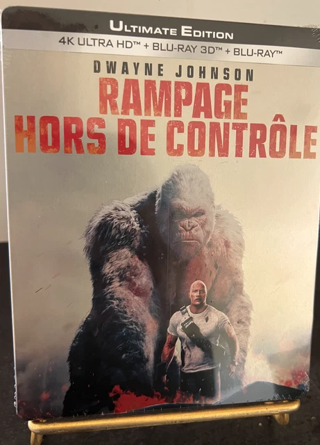 [BLU RAY 4K UHD] STEELBOOK RAMPAGE Edition Warner France.Neuf.