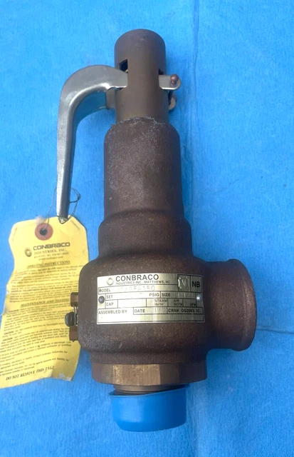 CONBRACO 19KGFA150 High Pressure Safety Relief Valve, 1-1/4"x1-1/2", NEW UNUSED