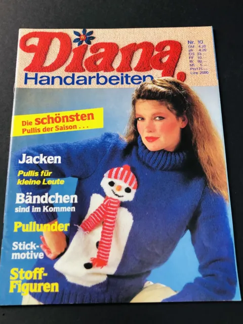 Diana Nr. 10 Zeitschrift Nähen Häkeln Stricken Basteln Handarbeit Anleitung