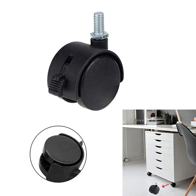 Reliable Replacement Wheels for Furniture Smooth 360 Degree Swivel Motion