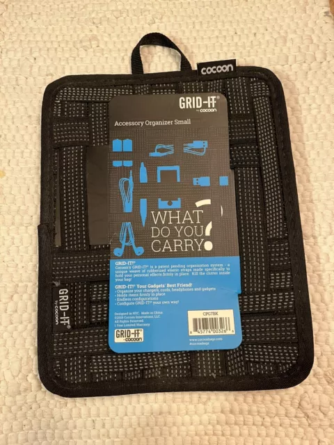 New Cocoon Grid-It Multi Accessory Organizer CPG7BK Black Relay for Life 9x7 New Cocoon Grid-It Multi Accessory Organizer CPG7BK Black Relay for Life 9x7