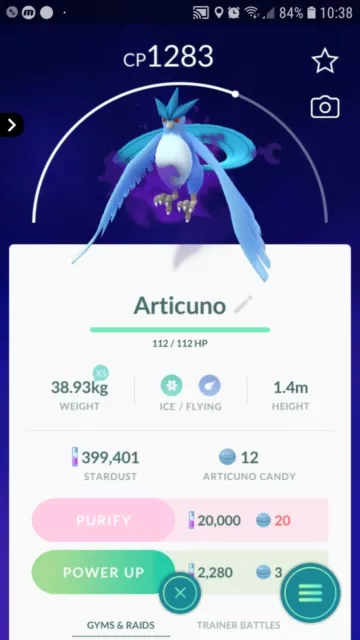 Shiny Articuno - Trade – PokeGoMarket9