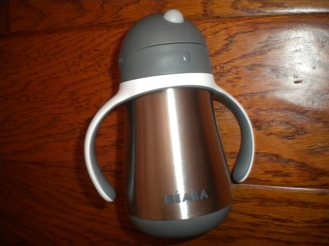 Taza para sorber paja de acero inoxidable Beaba