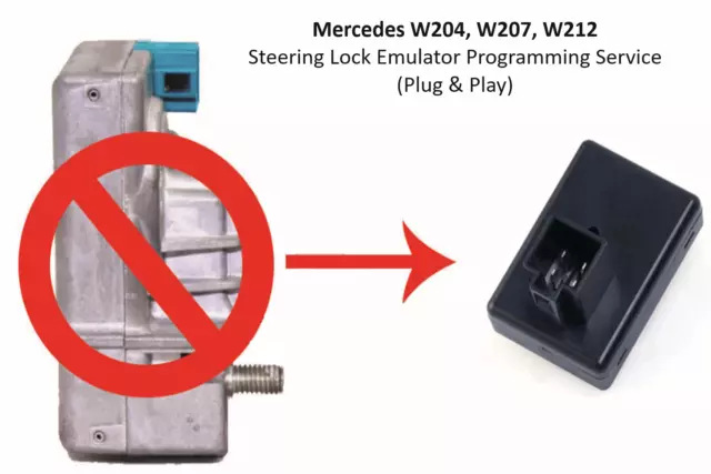 FOR MERCEDES BENZ ESL ELV Steering Wheel Lock Emulator Mercedes W204, W207,  W212 £32.95 - PicClick UK