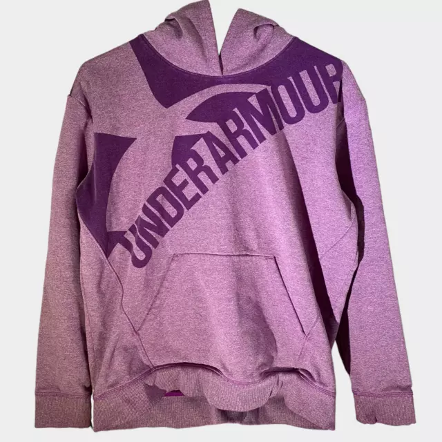 Under Armour Youth XL YXL Purple Pullover Hoodie
