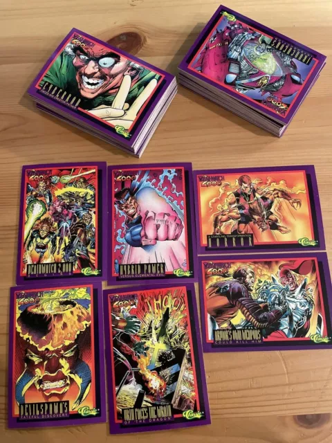 Deathwatch 2000 Complete Base Set Of 100 Trading Cards 1993 Classic Games