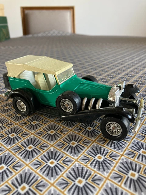 Voiture Miniature Brumm Fiat 1100 Bleue Avec Capote - Échelle 1/43 - Année 1937 - Bon état Avec Boîte